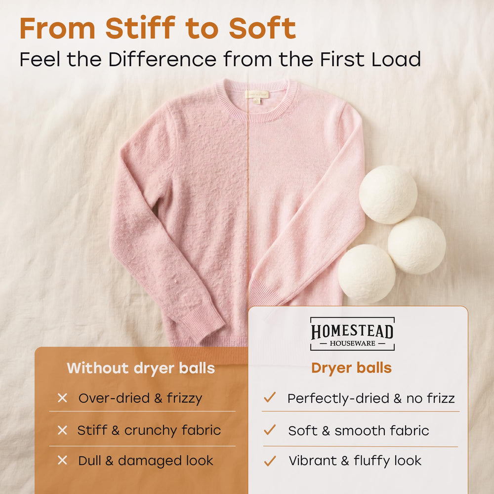 Homestead Houseware bolas atrapando pelo de mascota para ropa más limpia