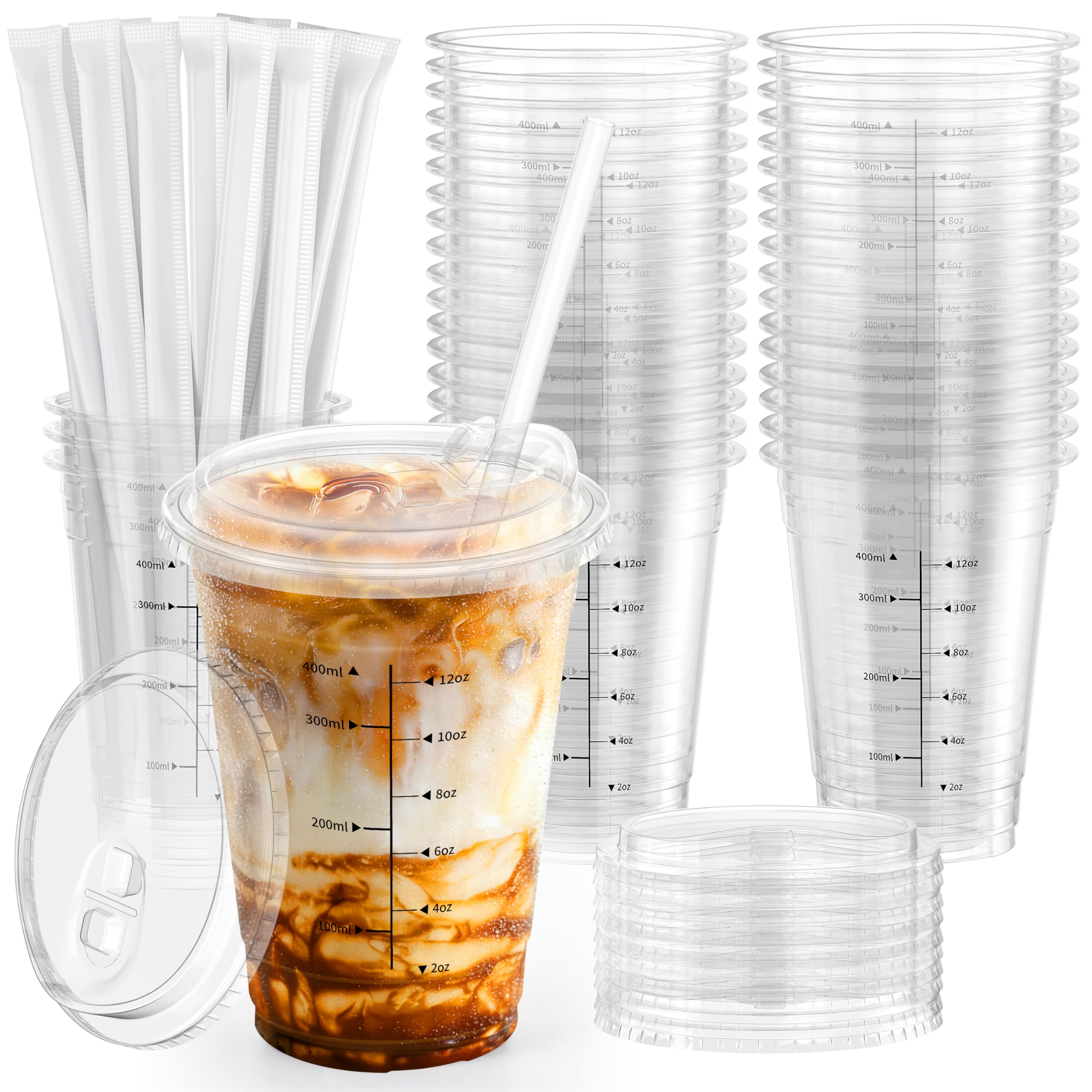 HomeVital vaso frontal 16 oz mostrando transparencia y acabado resistente