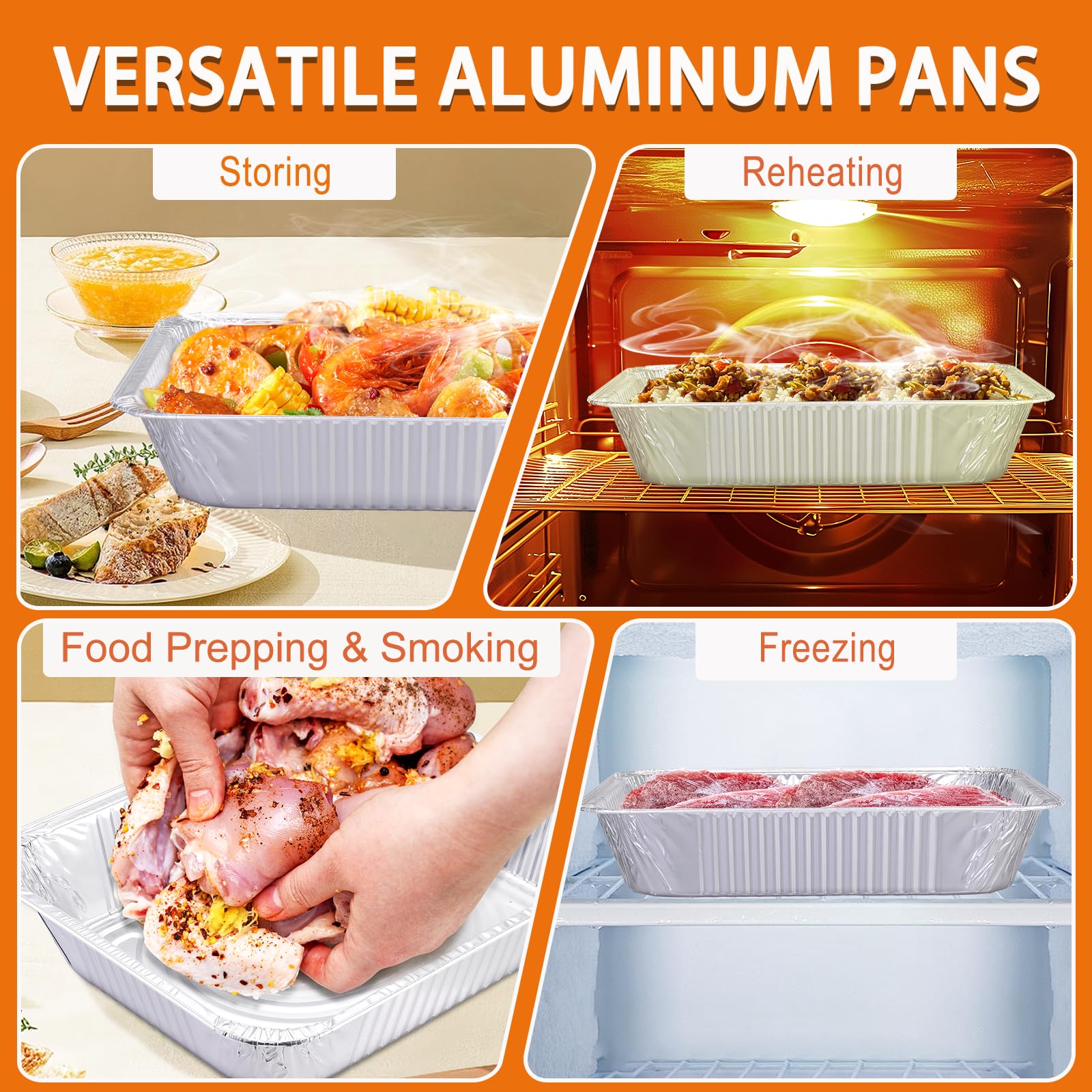 Homewarm pack de 30 bandejas en caja mostrando economía y suministro para eventos