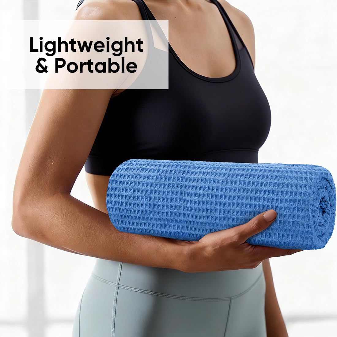 HOMEXCEL toalla doblada lista para llevar, ligera y portátil