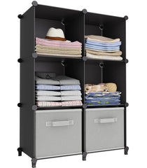 HOMIDEC frontal de 6 cubos mostrando capacidad modular y organización