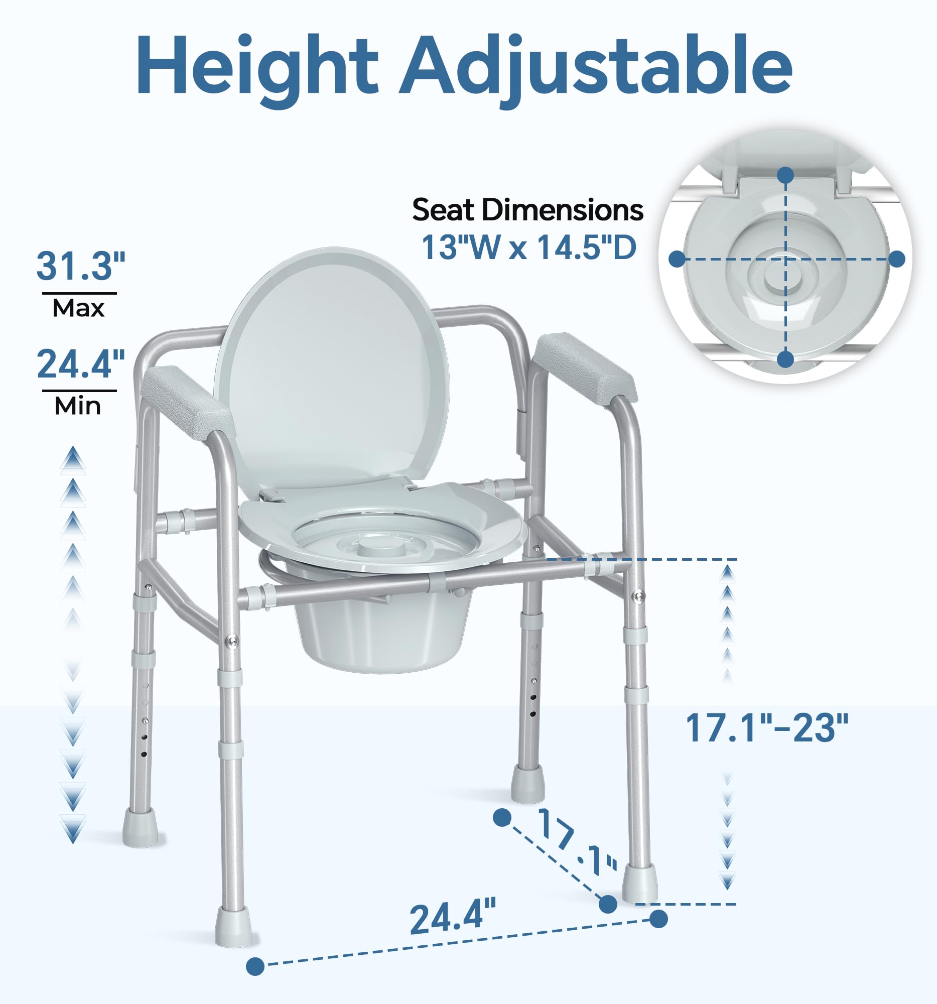 HOMLAND asiento amplio y ergonómico que mejora comodidad prolongada