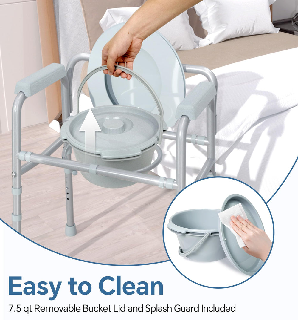 HOMLAND cubo removible con tapa y asa para vaciado limpio y seguro