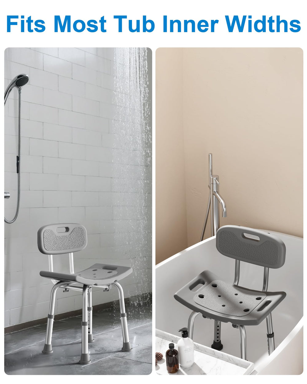 HOMLAND silla en baño doméstico demostrando uso seguro y confort