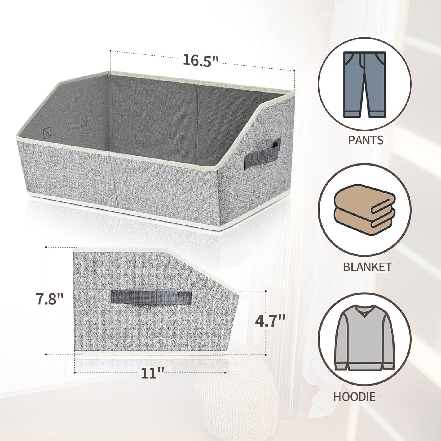 Homsorout organizadores en dormitorio ordenado, estética y funcionalidad
