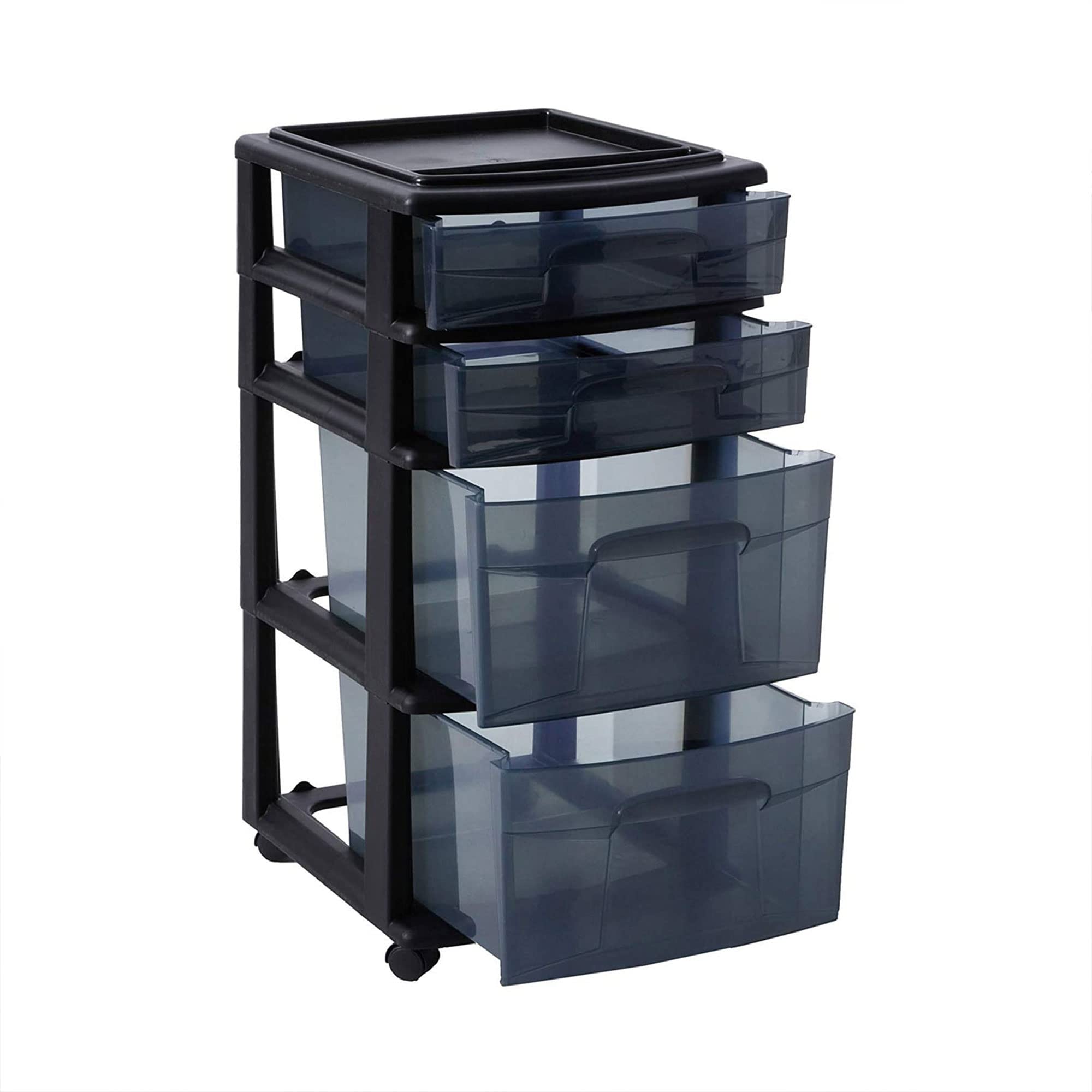 HOMZ torre en baño junto a tocador para organizar cosméticos y accesorios