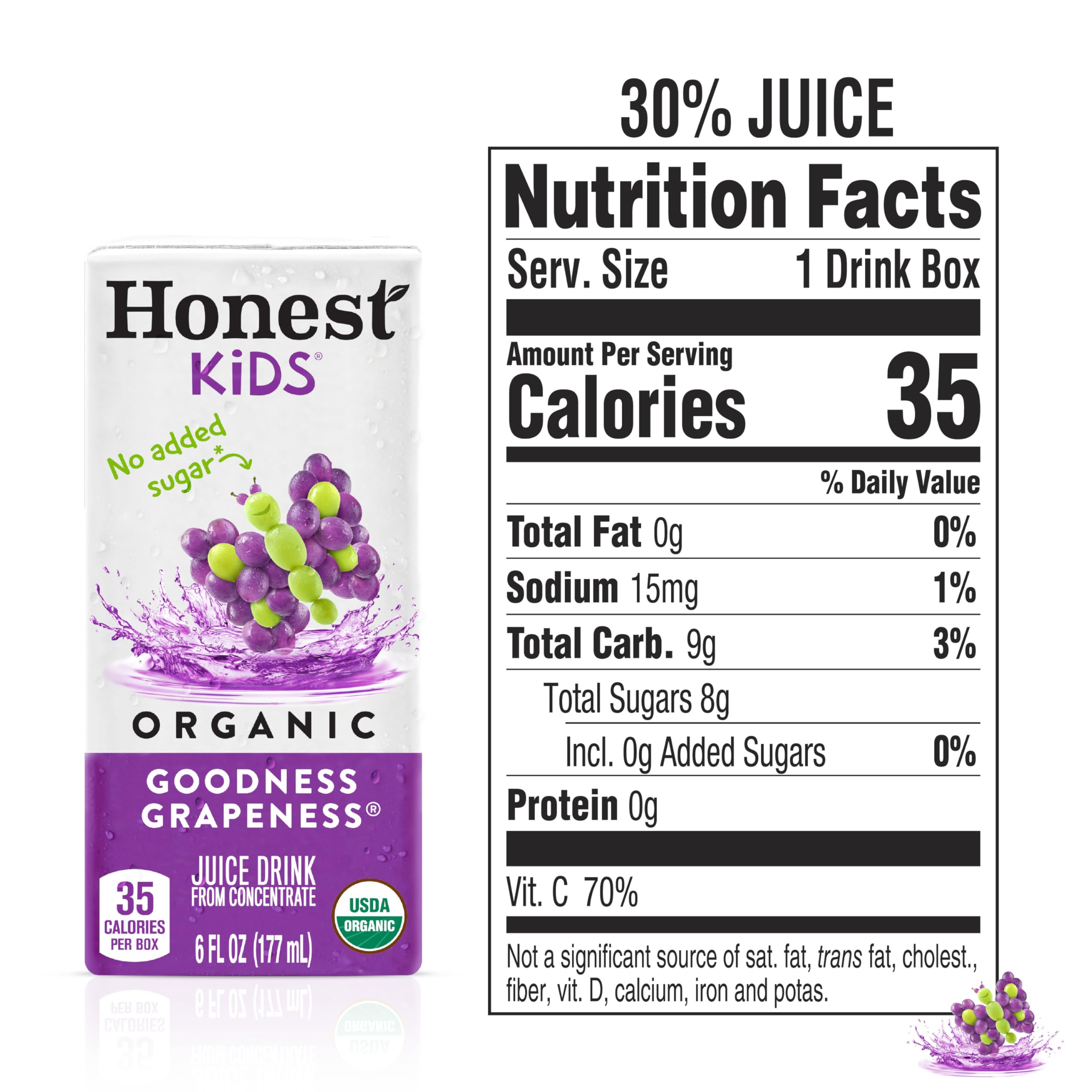 Honest Kids cajita dentro de una lonchera ideal para meriendas escolares