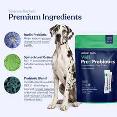 Honest Paws espolvoreado sobre croquetas, aumenta aceptación del alimento
