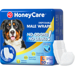 HONEY CARE paquete frontal mostrando el cubreano Large y beneficio de protección