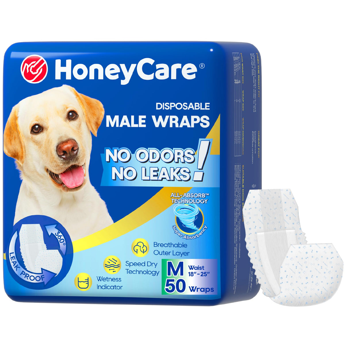 HONEY CARE empaque frontal mostrando 50 unidades y beneficios