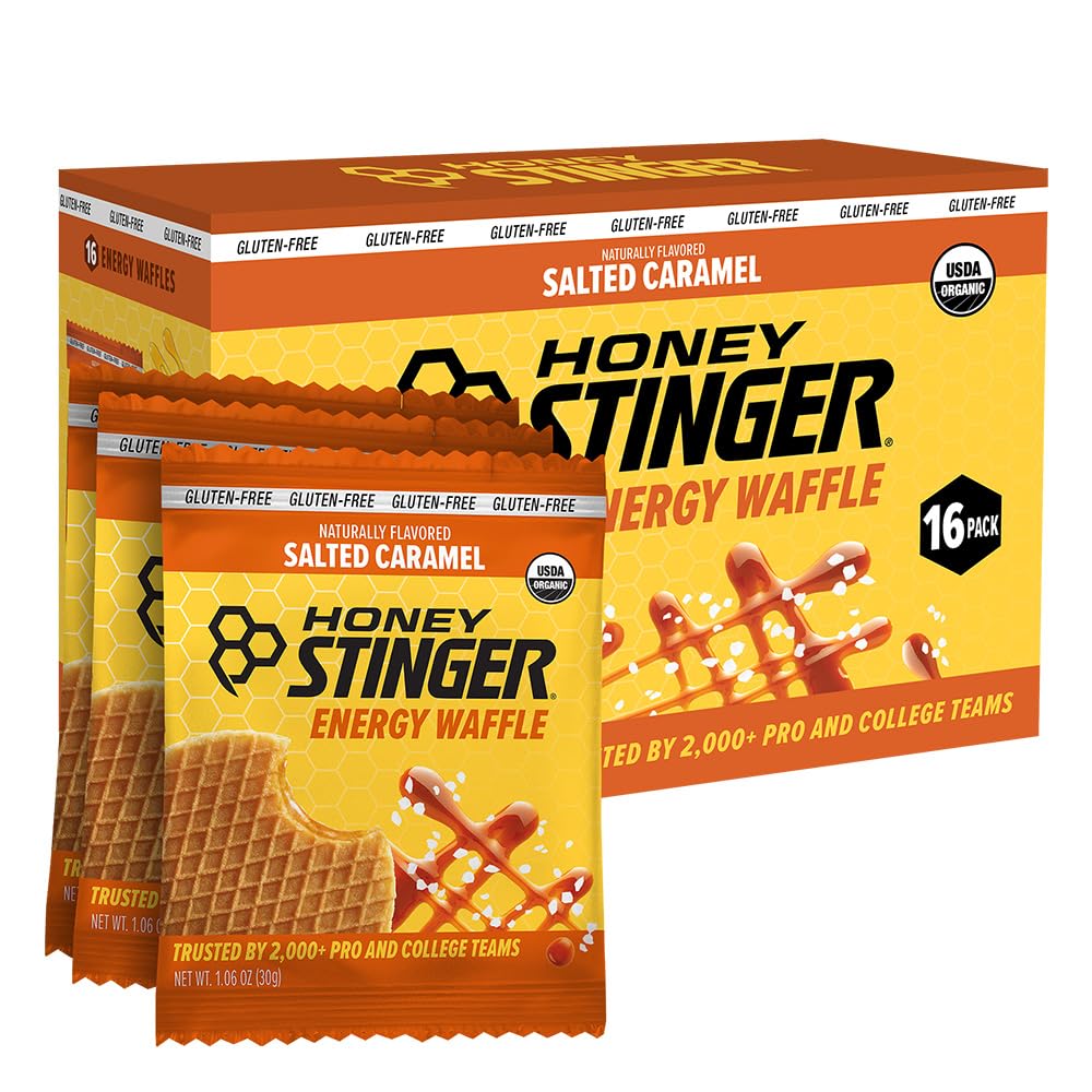 Honey Stinger frente del empaque mostrando pack de 16 y beneficio energía rápida
