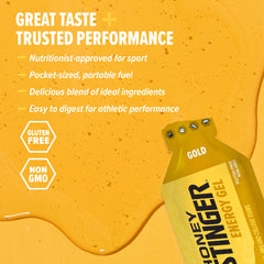 Honey Stinger gel abierto detalle de textura fácil de ingerir