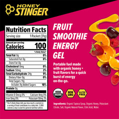 Honey Stinger envase abierto listo para consumir durante ejercicio