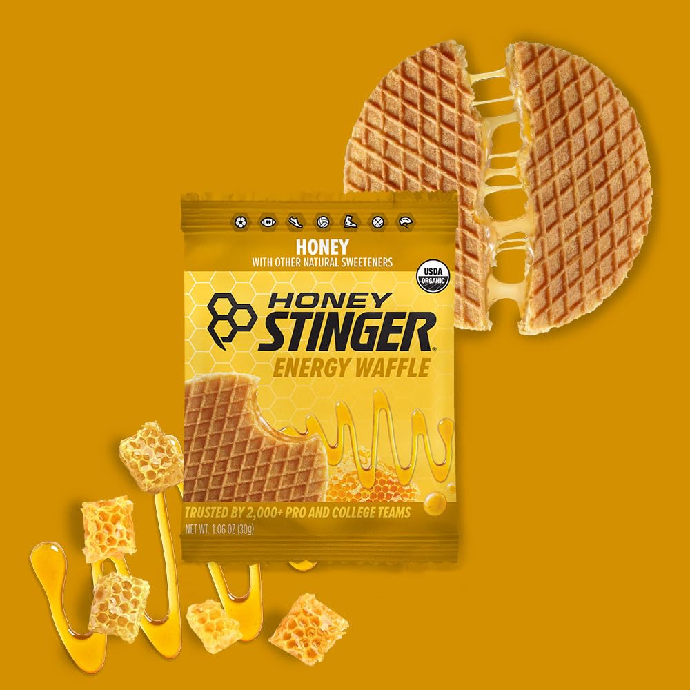 Honey Stinger oblea dentro de una mochila deportiva lista para entrenamiento