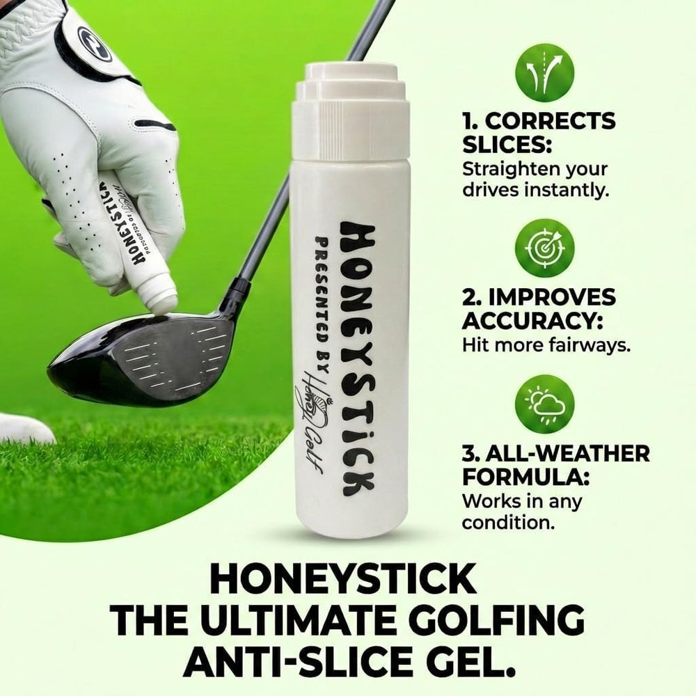 HoneyGolf HoneyStick uso en campo de práctica para diagnóstico de slice