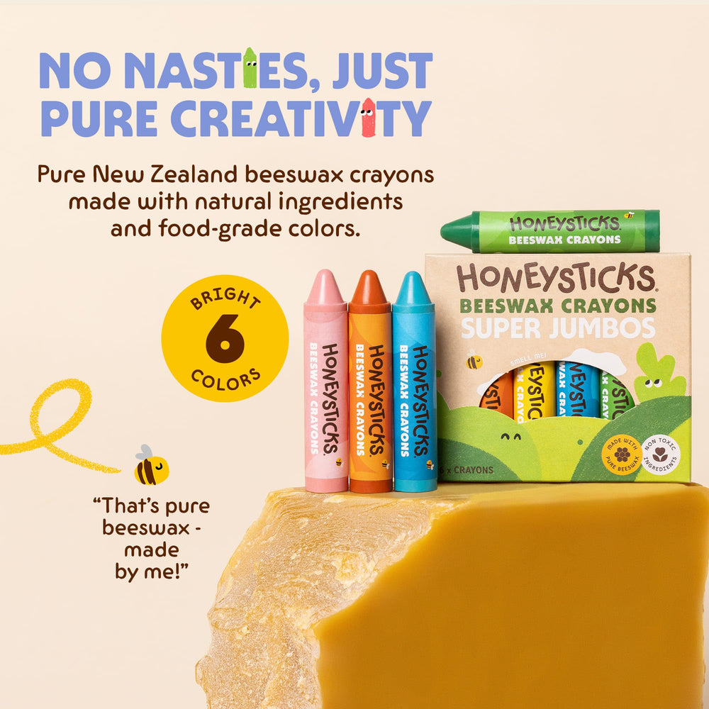 Honeysticks detalle de textura de cera de abeja resaltando acabado natural y suave