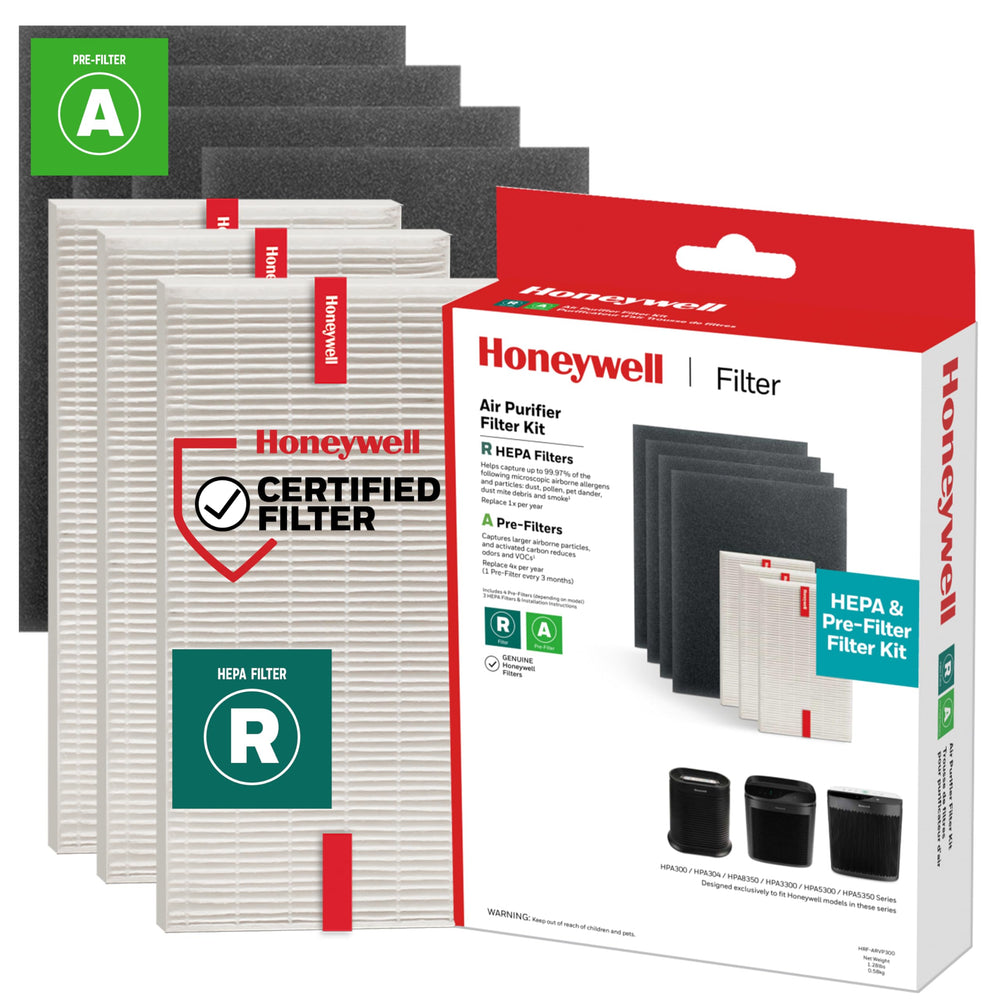 Honeywell empaque del kit mostrando ahorro y compatibilidad