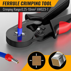 HONGEDUOREMI detalle de la pinza ratchet para crimps consistentes y seguros