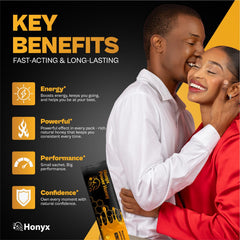 HONYX Power Honey etiqueta con lista de ingredientes botánicos para transparencia