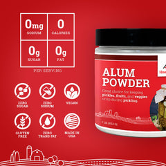 Hoosier Hill Farm alumbre usado en frasco de encurtidos para mantener crocancia