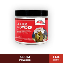 Hoosier Hill Farm textura granos de alumbre que facilita dosificar y disolver