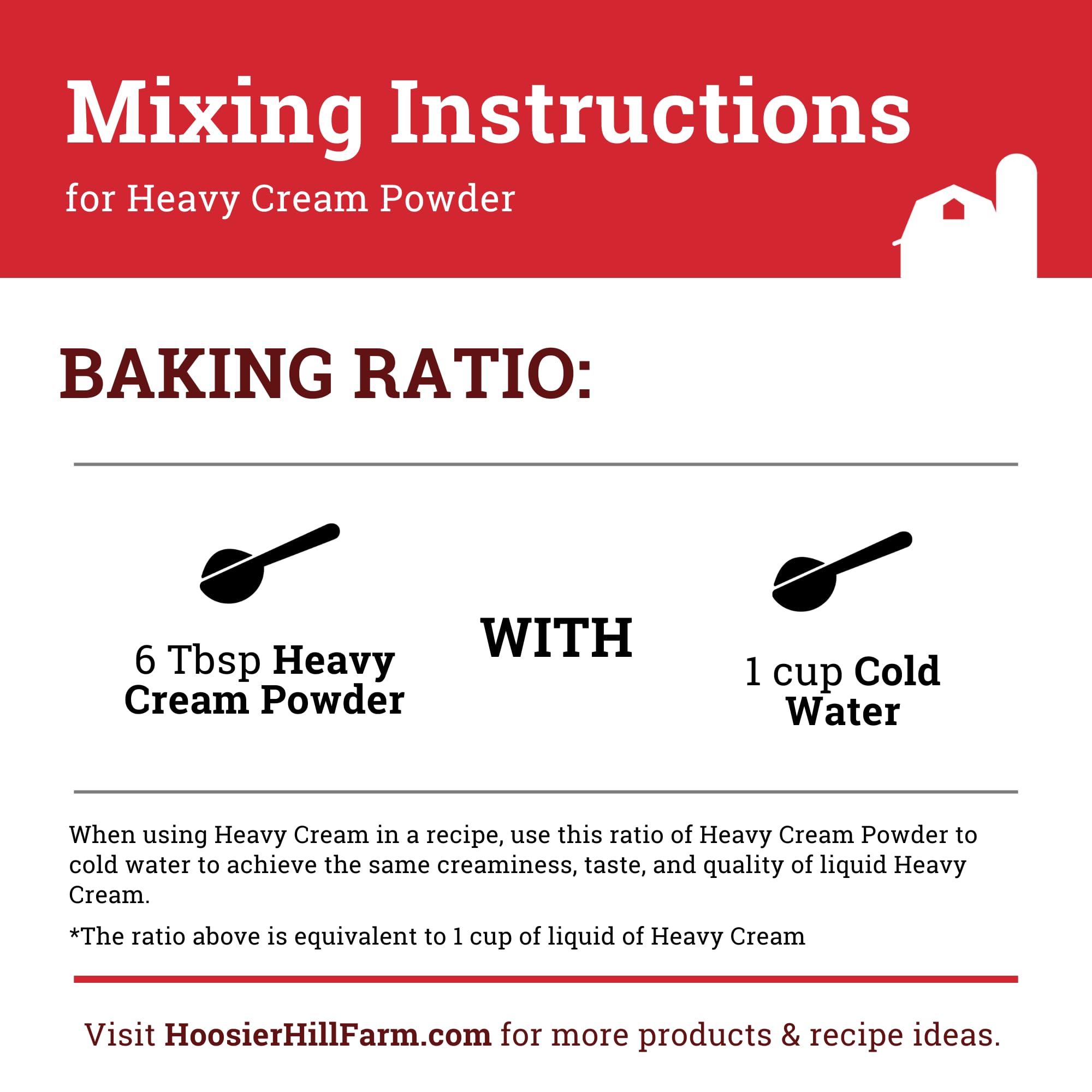 Hoosier Hill Farm detalle de etiqueta nutricional informando ingredientes y alérgenos