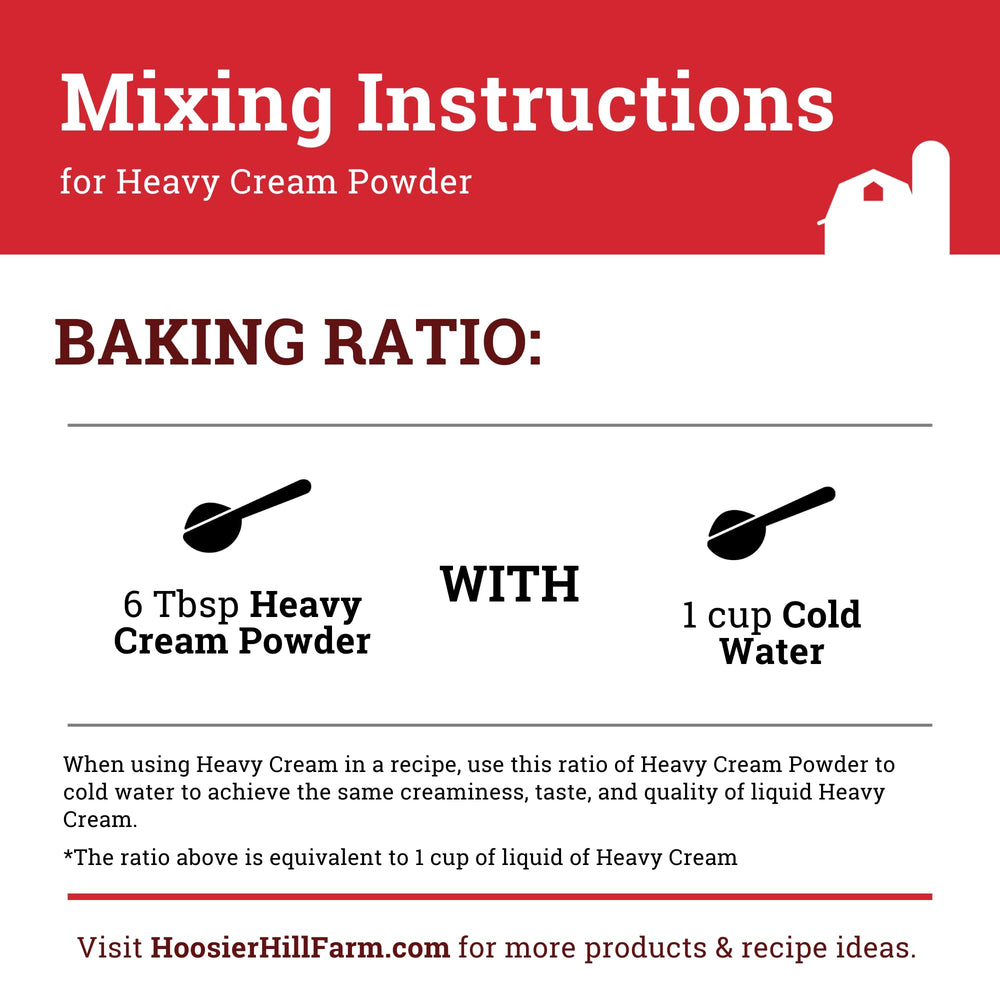 Hoosier Hill Farm detalle de etiqueta nutricional informando ingredientes y alérgenos