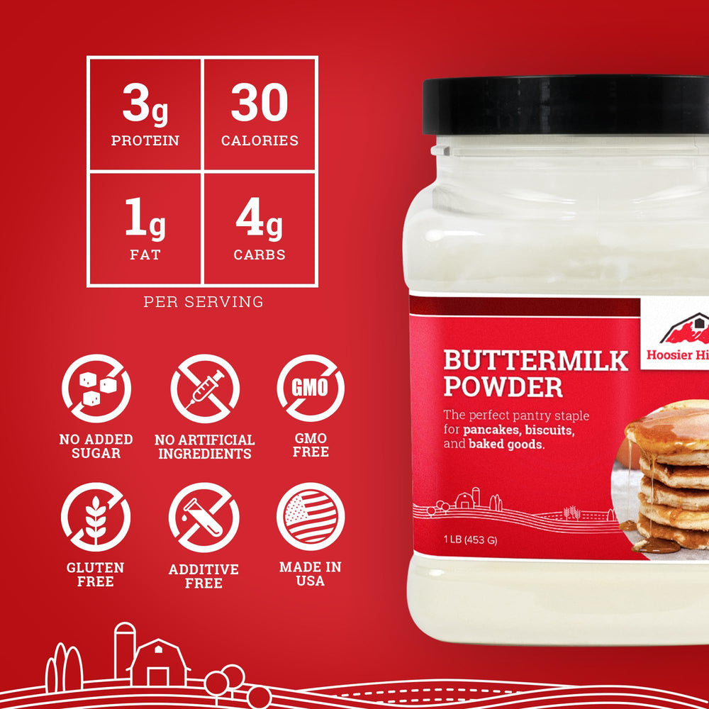 Hoosier Hill Farm buttermilk reconstituido en taza listo para receta