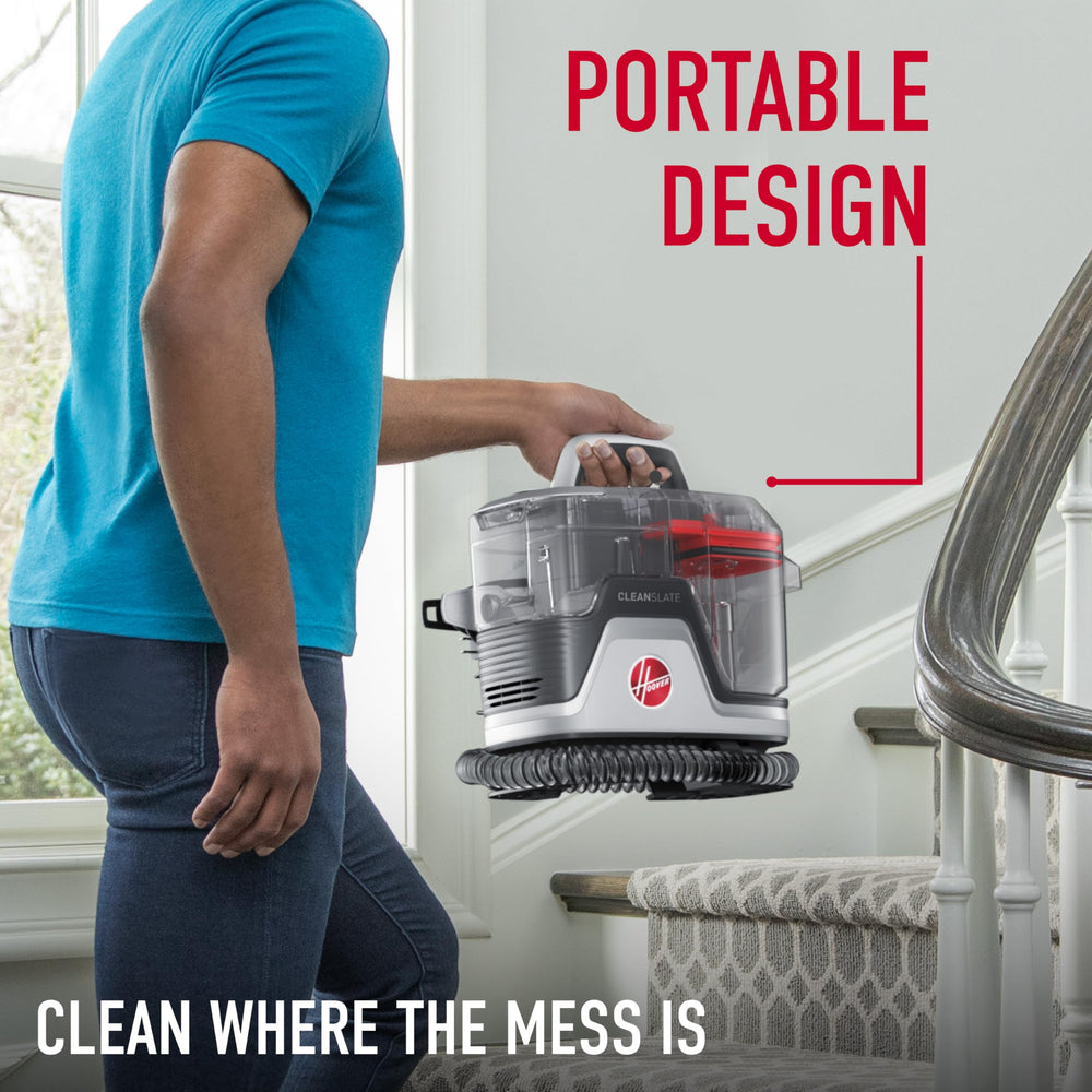 Hoover CleanSlate Plus detalle de la boquilla WidePath para limpieza amplia
