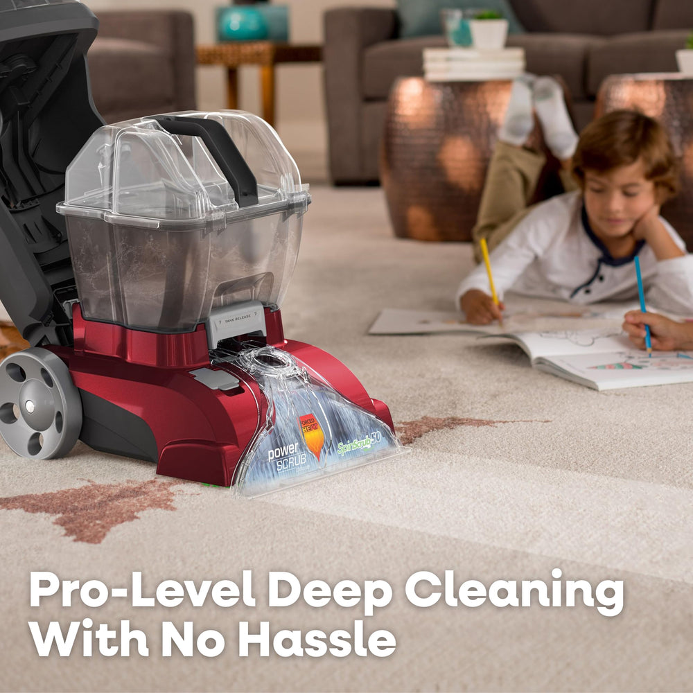 Hoover PowerScrub brushes SpinScrub detalle de cepillos que remueven manchas