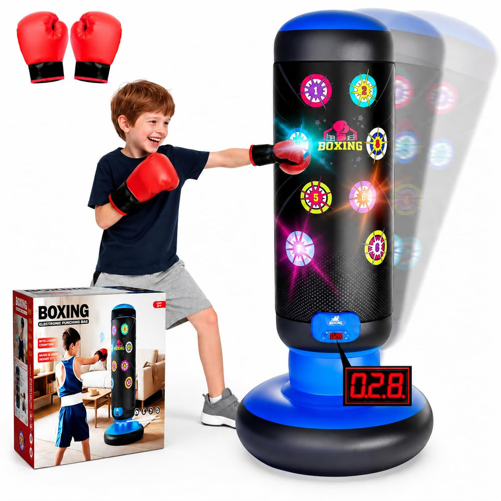 HopeRock bolsa de boxeo frontal mostrando diseño robusto y diversión activa
