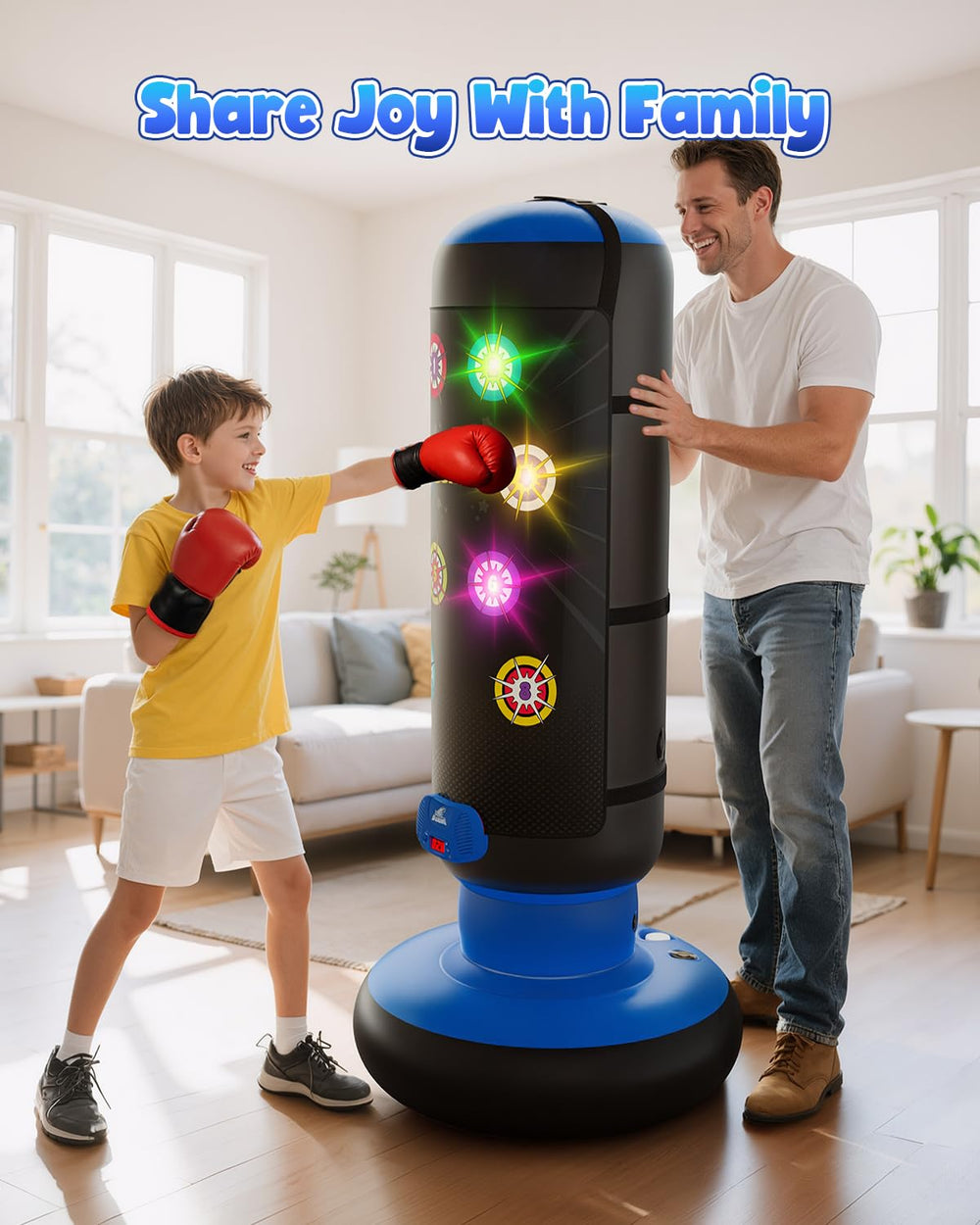 HopeRock bolsa con luces y música en uso para motivar ejercicio infantil