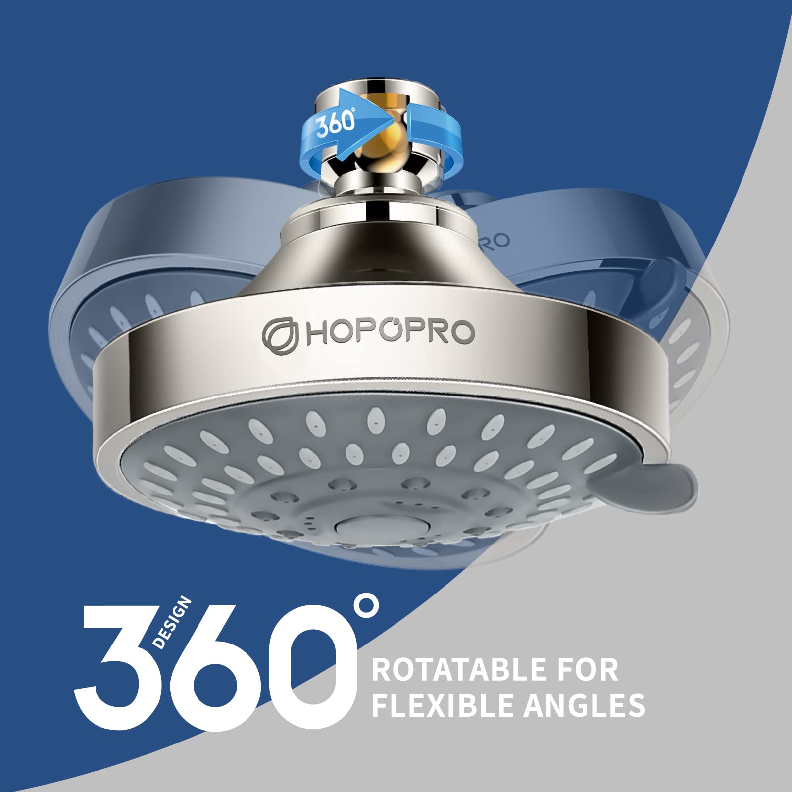 HOPOPRO unión esférica de latón ajustable para ángulo perfecto