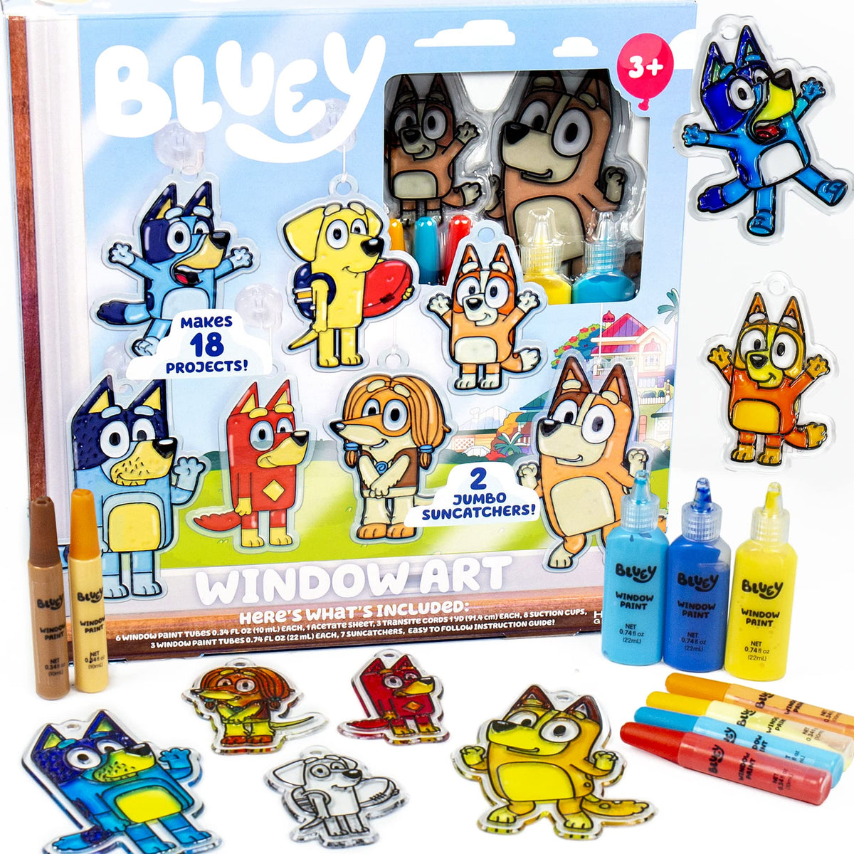Horizon Group USA paquete frontal del kit Bluey, vista completa y colores incluidos
