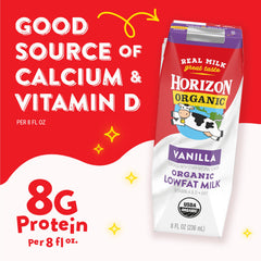 Horizon Organic textura de la leche chocolatada destacando cremosidad