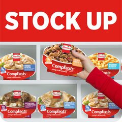 Hormel Compleats bandeja en microondas lista en 60 segundos para comer