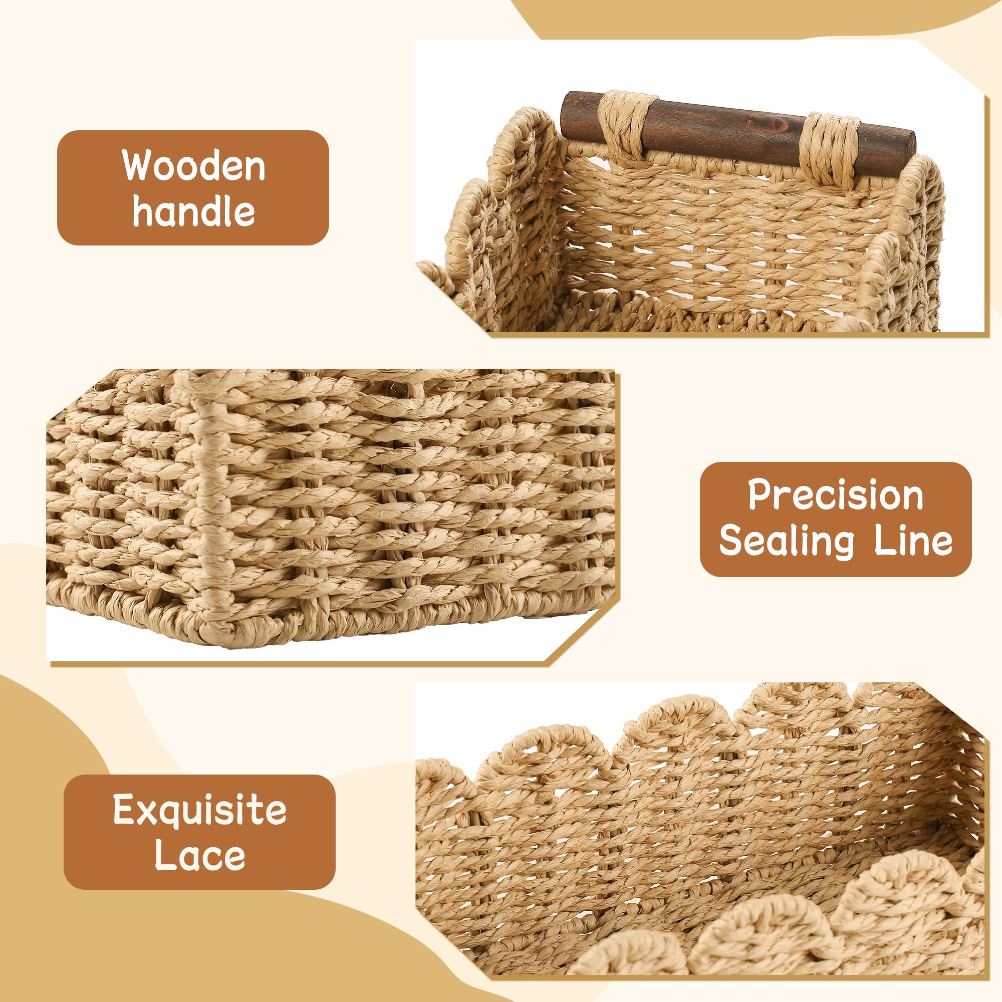HOSROOME asas de madera hechas a mano añaden facilidad
