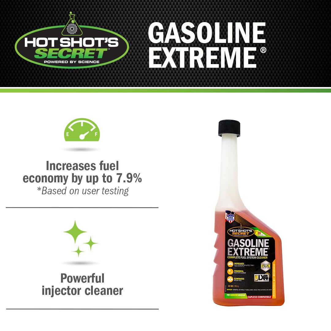 Hot Shot's Secret etiqueta y cierre claros con instrucciones beneficios protectores
