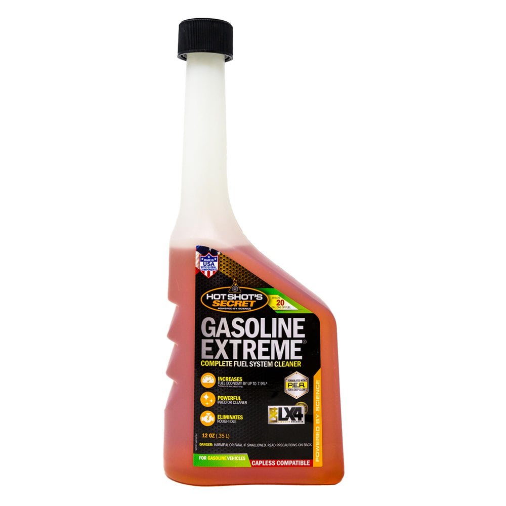 Hot Shot's Secret frente del envase mostrando volumen y dosificador beneficio limpieza