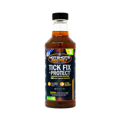 Hot Shot's Secret frontal botella 32 oz mostrando etiqueta y uso