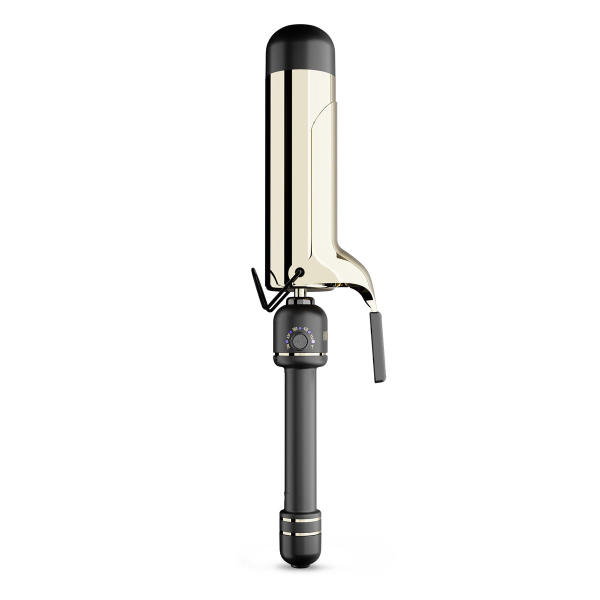 Hot Tools barril extendido frontal mostrando longitud y forma para ondas largas