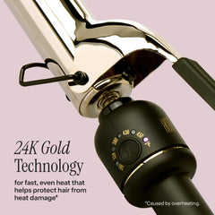Hot Tools detalle de superficie 24K Gold para calor uniforme y brillo