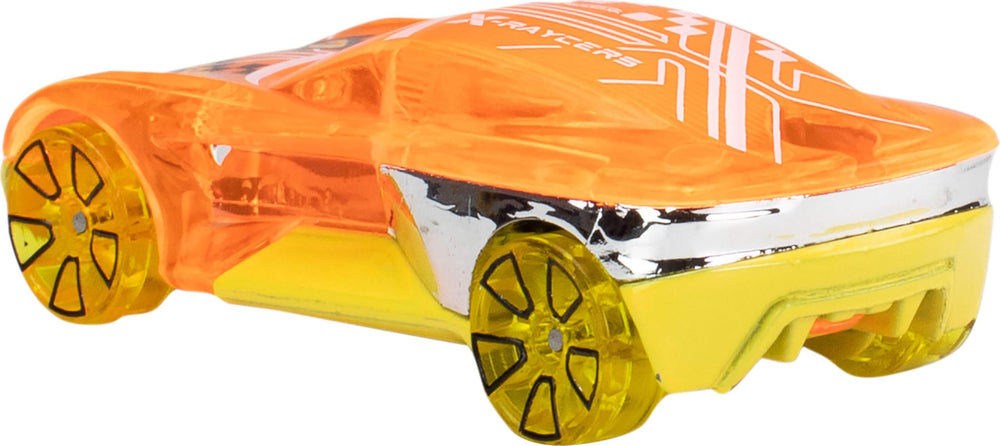 Hot Wheels vehículo en pista demostrando compatibilidad y velocidad