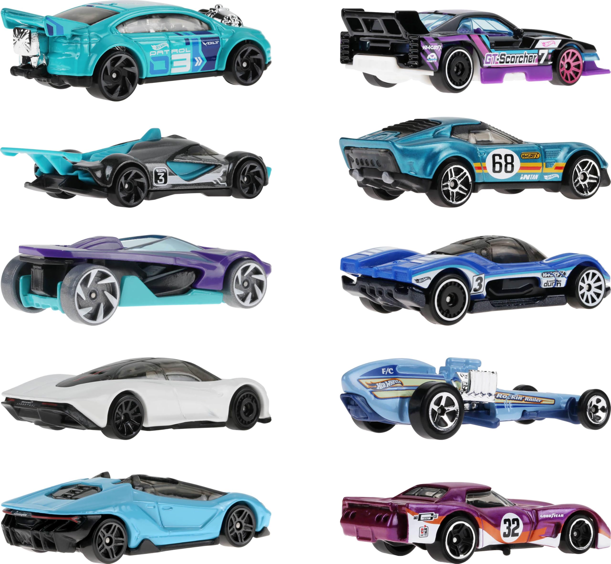 Hot Wheels comparación de tamaño junto a una moneda para escala clara