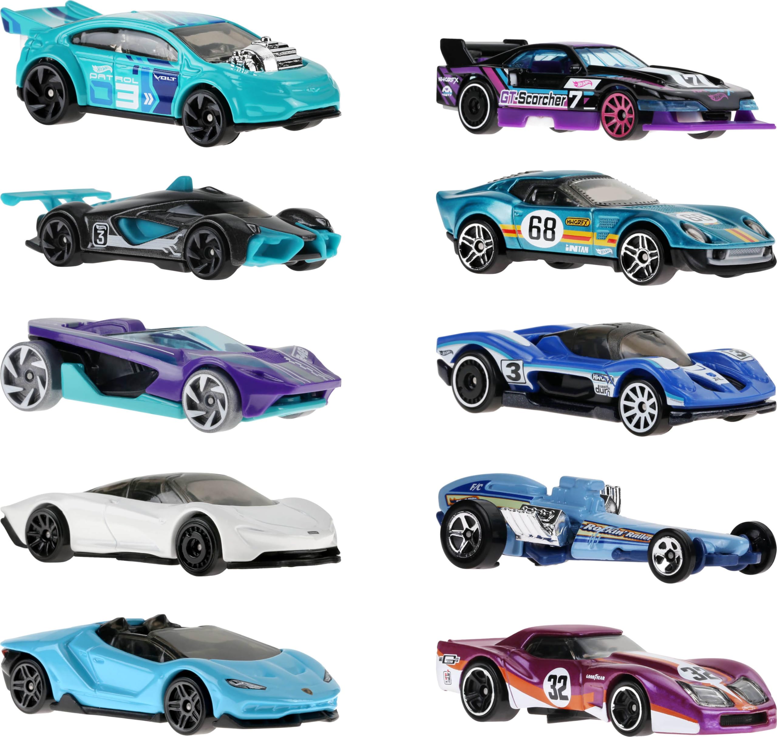 Hot Wheels primer plano del acabado y pintura realista en metal