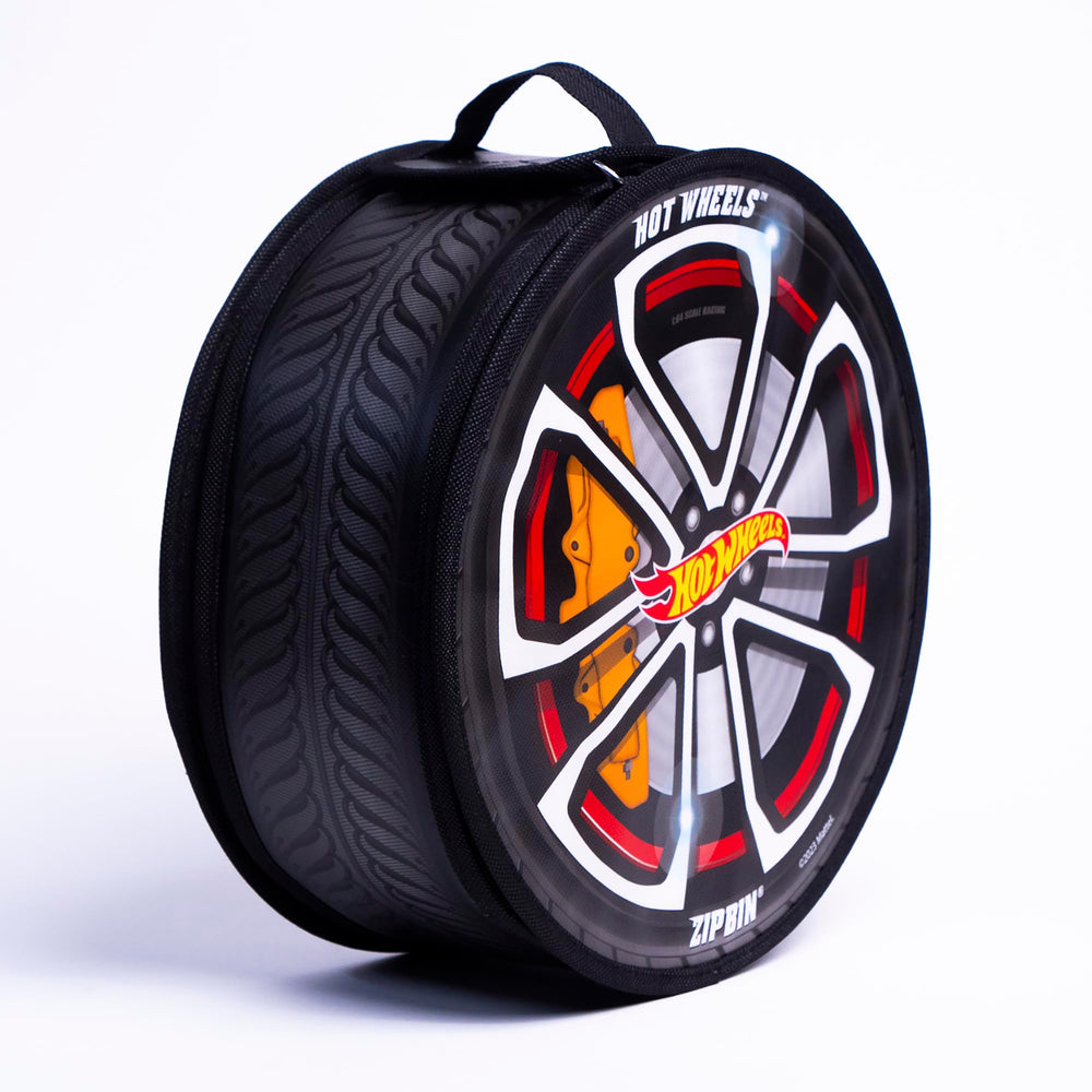 Hot Wheels ZipBin Wheelie pista desplegada para carreras rápidas
