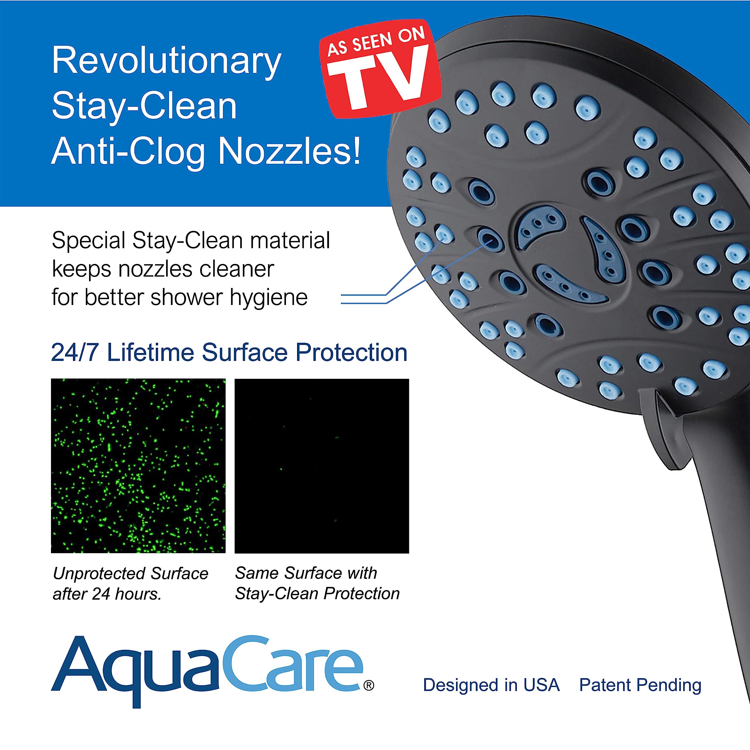 Hotel Spa AquaCare manguera de acero inoxidable de 72 pulgadas para mayor alcance y movilidad