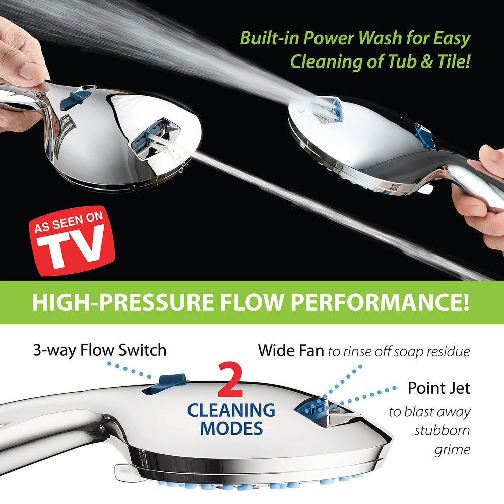 Hotel Spa AquaCare modo punto Power Wash quitando suciedad adherida