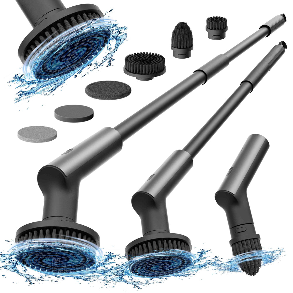 HOTO vista frontal del limpiador eléctrico mostrando diseño compacto y potencia