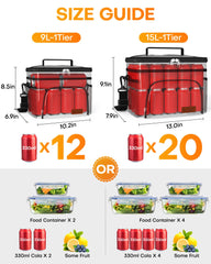 HOTOR interior con bolsillos y espacio para recipientes, mantiene orden y temperatura